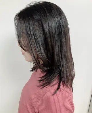 ミディアム fumikaブリーチ /ウルフのヘアスタイル