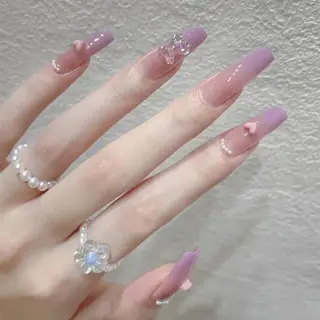 ネイル M🌷nail 長さだし専門店のネイルデザイン