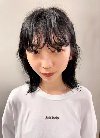 ミディアム カラー パーマ ヘアアレンジ メンズ キッズ ネイル マツエク・マツパ tatsumi/ボブ ウルフ/レイヤーのヘアスタイル