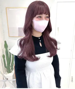 セミロング カラー 透明感カラー🪡🤍 nanao🤍🪡のヘアスタイル