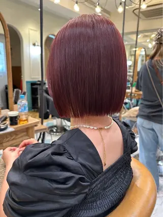 ミディアム 池袋/ボブ/ボブ矯正 髪質改善/山本のヘアスタイル