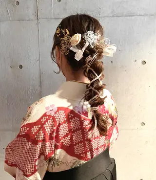 ロング カラー ヘアアレンジ ⌇ROMEO京橋店⌇ 鎌谷明星🪷のヘアスタイル