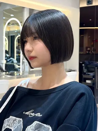 ショート Lond re Maison所属・骨格補正ボブ/艶 カラー🌸さくら🌸のヘアスタイル