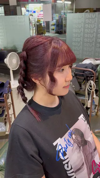 セミロング ヘアアレンジ Fuse/Sato Shiyuu🐈‍⬛のヘアスタイル