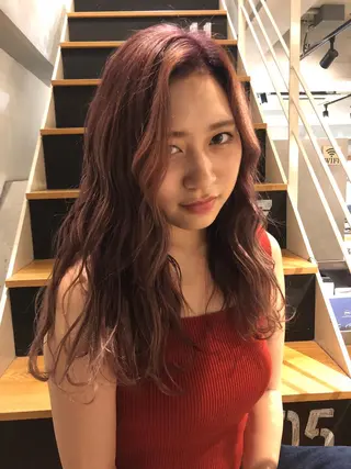 ロング カラー MIYU💋💖 〈XENA渋谷本店〉のヘアスタイル
