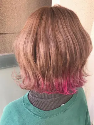 ショート カラー オーストヘアー ミコ所属・岩谷/ブリーチ 🫧透明感カラーのヘアスタイル