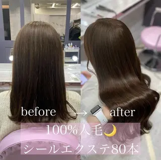 セミロング 韓国風モテヘア 🇰🇷aki♡のヘアスタイル