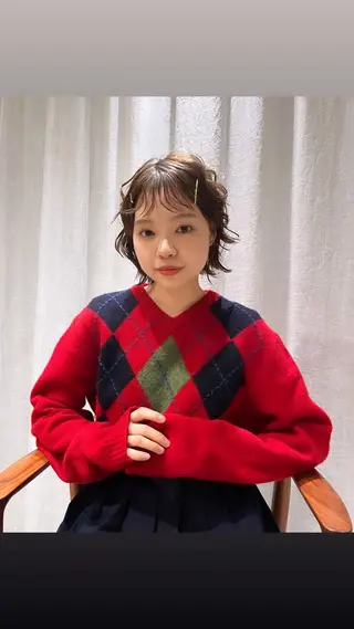 カラー ヘアアレンジ nolla所属・yoshihama sumireのヘアスタイル