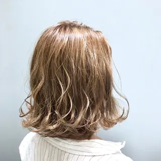 ミディアム カラー 🌈ぷる艶カラー🌈 髪質改善👑柳沼尚貴のヘアスタイル