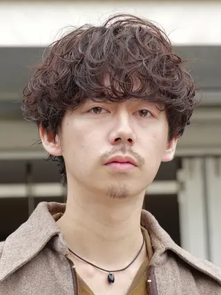 ミディアム パーマ メンズ fifth名駅所属・メンズパーマ 名古屋/水谷颯のヘアスタイル