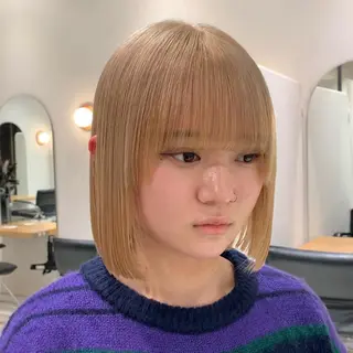 ショート カラー サロウィン(SALOWIN)原宿iori店所属・れい🫧 ハイトーン特化のヘアスタイル