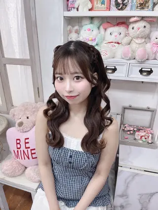 ロング ヘアアレンジ ハイトーン/アレンジ かなで⊹ ࣪ ˖⟡のヘアスタイル