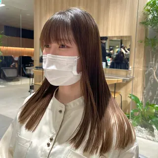 ロング カラー 🌈モテるベージュ カラー💕成島 宙のヘアスタイル