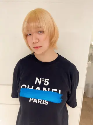 ミディアム りおな/エクステ /ミルクティーカラーのヘアスタイル