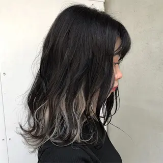 ミディアム カラー a rikaのヘアスタイル