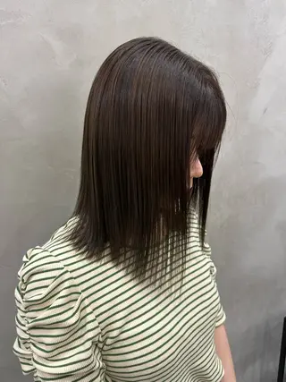 セミロング カラー さあや 【透け感/艶感】のヘアスタイル