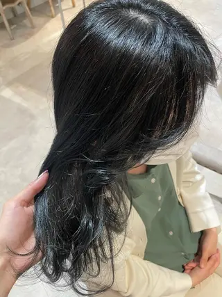 ミディアム カラー レイヤーカット 韓国風/yukinoのヘアスタイル