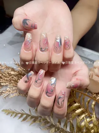 ネイル ラベンダー💖日暮里 ルル💖ネイルのネイルデザイン