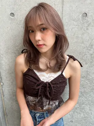 ミディアム カラー yuuna/ ハッシュカット🎀のヘアスタイル