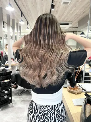 ロング REDEAL SHIBUYA所属・maya/レイヤー カット/ミインパーマのヘアスタイル