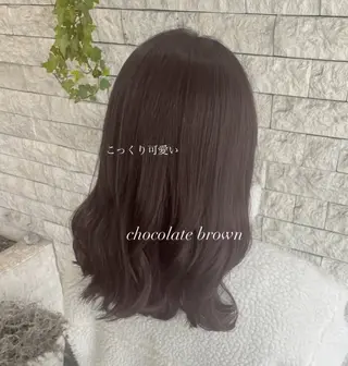 セミロング カラー 透明感カラー／ 艶感カラー／RAMUのヘアスタイル