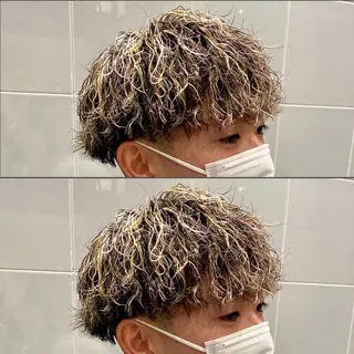 カラー パーマ メンズ メンズ特化✂️ 小枝 優生のヘアスタイル