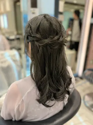 セミロング ヘアアレンジ ボブ・ショート 🌻Yurinaのヘアスタイル