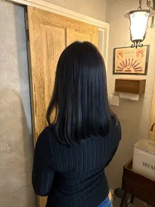 ミディアム 長尾 空稜のヘアスタイル