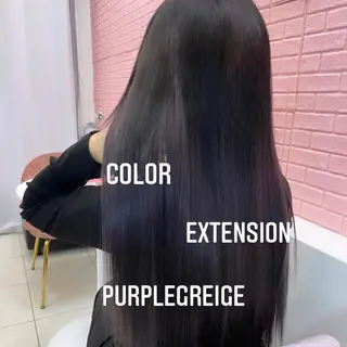 ロング カラー エクステ🩵ブリーチ 韓国ヘア🩵KAEのヘアスタイル