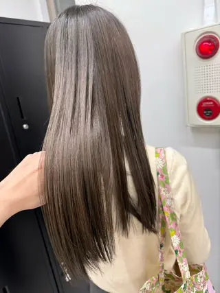 ロング カラー 國井 廉のヘアスタイル