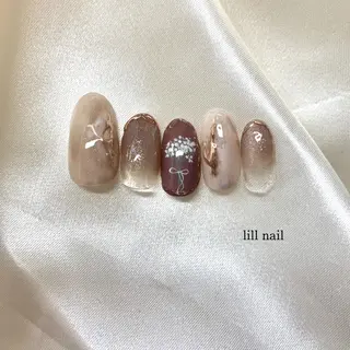 ミディアム pllia beautyのネイルデザイン