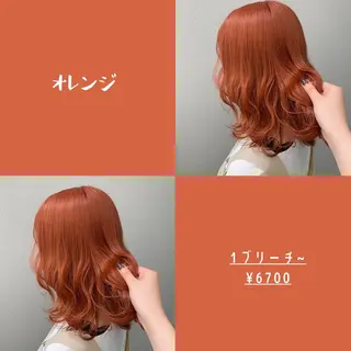 ミディアム カラー ハイトーン/ウルフ/ ボブ/増田のヘアスタイル