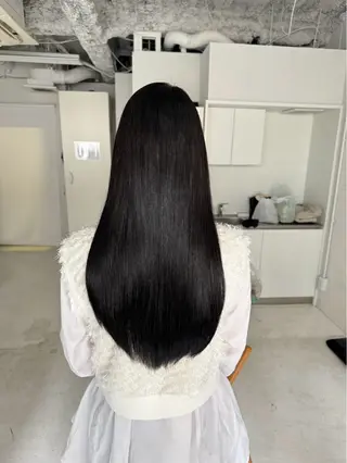 ロング 銀座✨綺麗になれる ストレート✨中山蓮のヘアスタイル