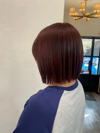 ミディアム カラー 安藤 沙英のヘアスタイル