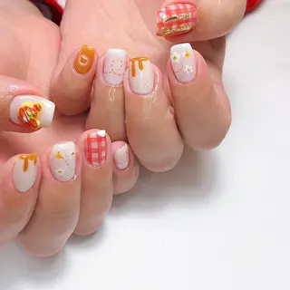 ネイル いちごパフェ ゆいのネイルデザイン