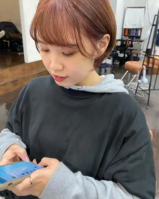ショート カラー 名駅/艶韓国風ヘア miyabiのヘアスタイル