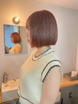 ショート カラー カットモデル/ ハイトーン/ゆうあのヘアスタイル