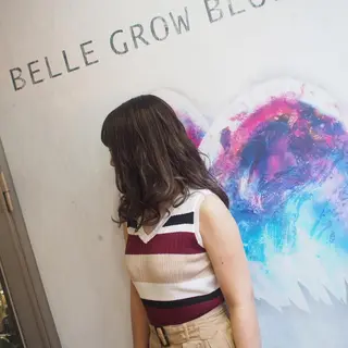 セミロング カラー 下妻 カラーエクステ難波のヘアスタイル