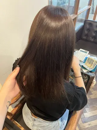 セミロング カラー HOMIE TOKYO所属・sora / 渋谷 / ハイトーンのヘアスタイル