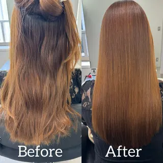 セミロング 💕韓国レイヤー× 髪質改善　宮内諒のヘアスタイル