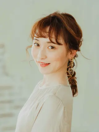 ミディアム カラー ヘアアレンジ 北九州美容室 🕊️わかな✂︎のヘアスタイル