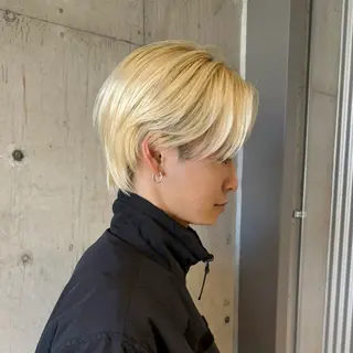 ショート メンズ 透明感/血色カラー/ 似合せレイヤー/ゆいのヘアスタイル