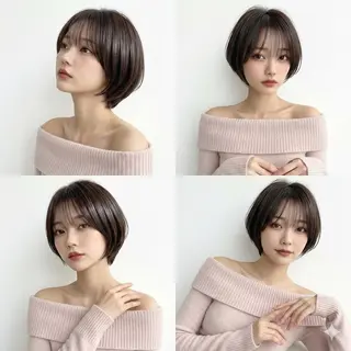 ショート ♦️髪質改善美髪矯正 💍谷口克也♦️のヘアスタイル