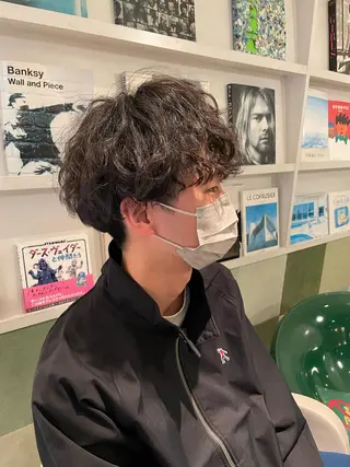 パーマ メンズ 倉島 拓哉のヘアスタイル