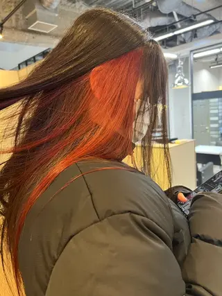 カラー 赤み消しカラー✳️ 井上明日翔💫のヘアスタイル