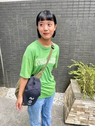 ミディアム カラー パーマ ヘアアレンジ メンズ tatsumi/ボブ ウルフ/レイヤーのヘアスタイル