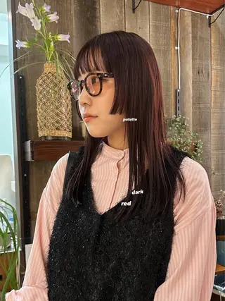 セミロング カラー 暖色カラー/レイヤー 🌙 オノユリカのヘアスタイル