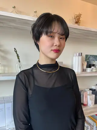 カラー Yurika🕯️ 透明感カラー/ボブのヘアスタイル