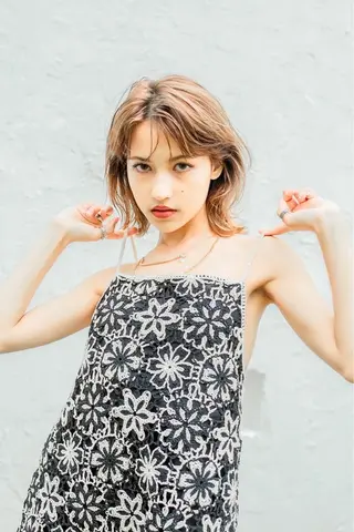 カラー 💖ボブ/髪質改善 顔周りレイヤー/ユイのヘアスタイル