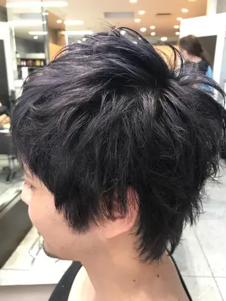 ショート カラー メンズ 大栗 佑也  髪質改善のヘアスタイル